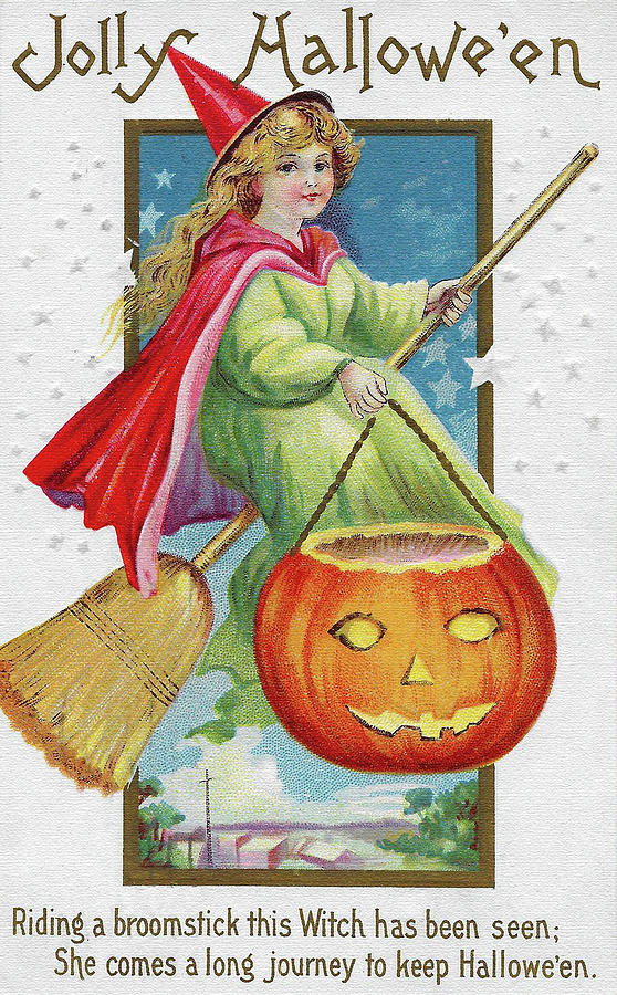 Jolly Halloween Painting by Stetcher