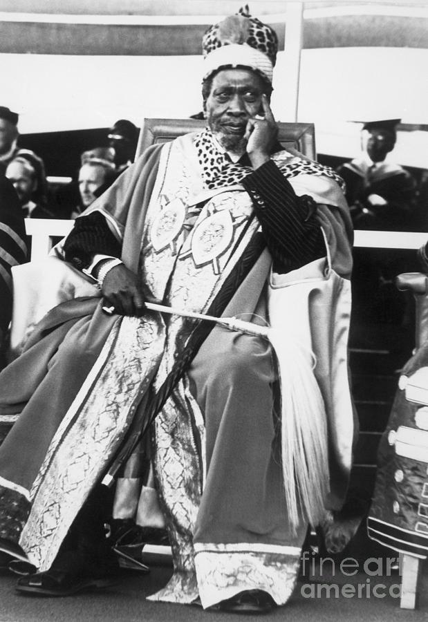 Jomo Kenyatta In Chancellors Robes Photograph by Bettmann