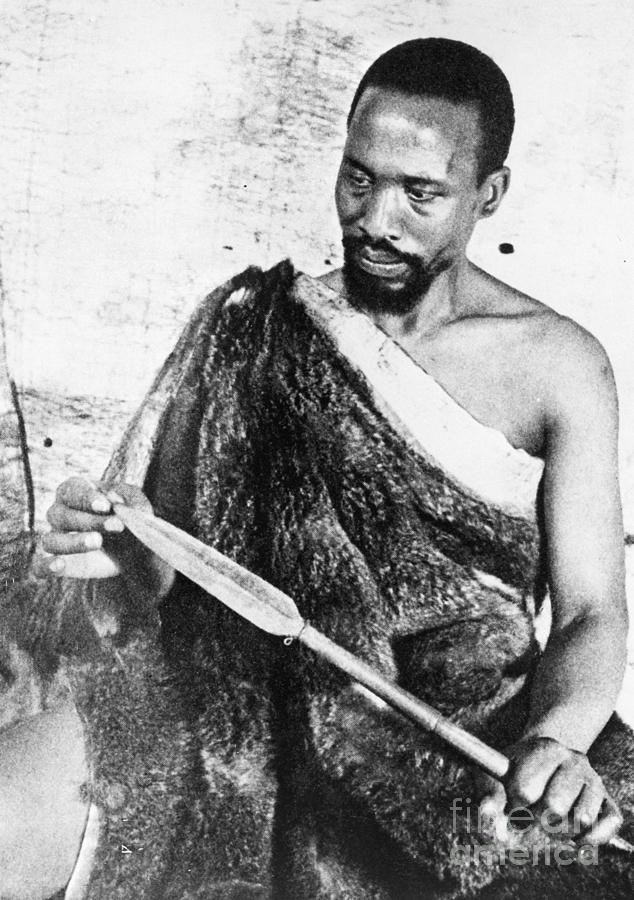 Jomo Kenyatta With Spear Photograph by Bettmann