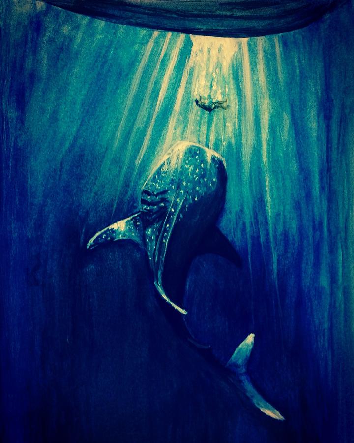Bible Painting - Jonah  by Monica Agee