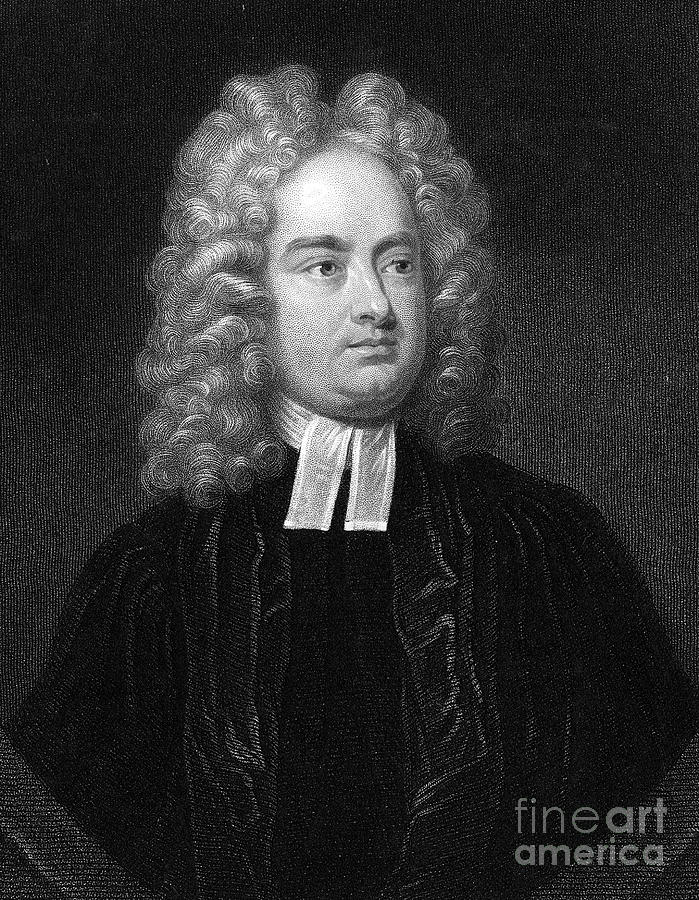 Jonathan Swift, Anglo-irish Clergyman Drawing by Print Collector