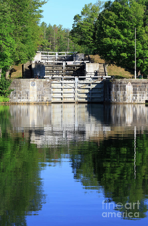Jones Falls locks on the Rideau Canal Ontario Photograph by Louise Heusinkveld