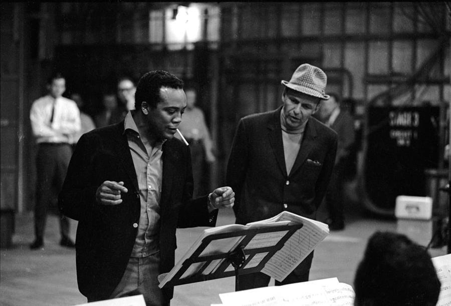 Jones & Sinatra In Studio Photograph by John Dominis