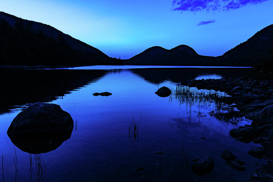 Jordan Pond at Nightfall Photograph by Stefan Mazzola