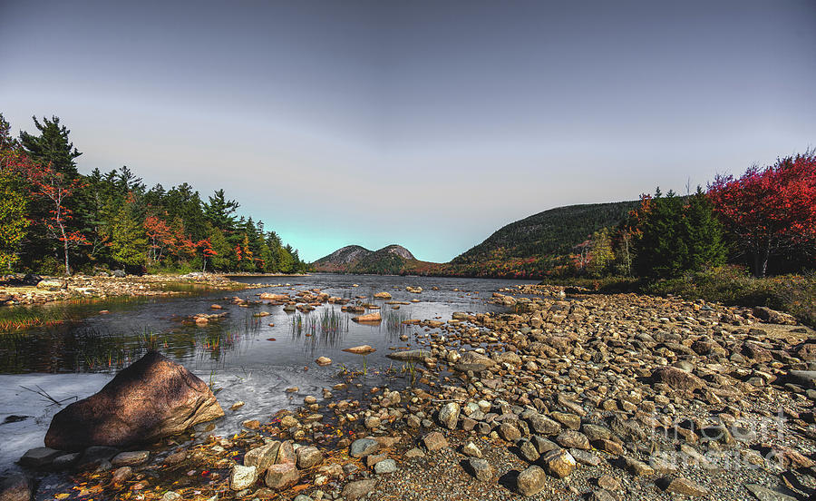 Jordan Pond, Autumn In Acadia National Park Photograph by Felix Lai