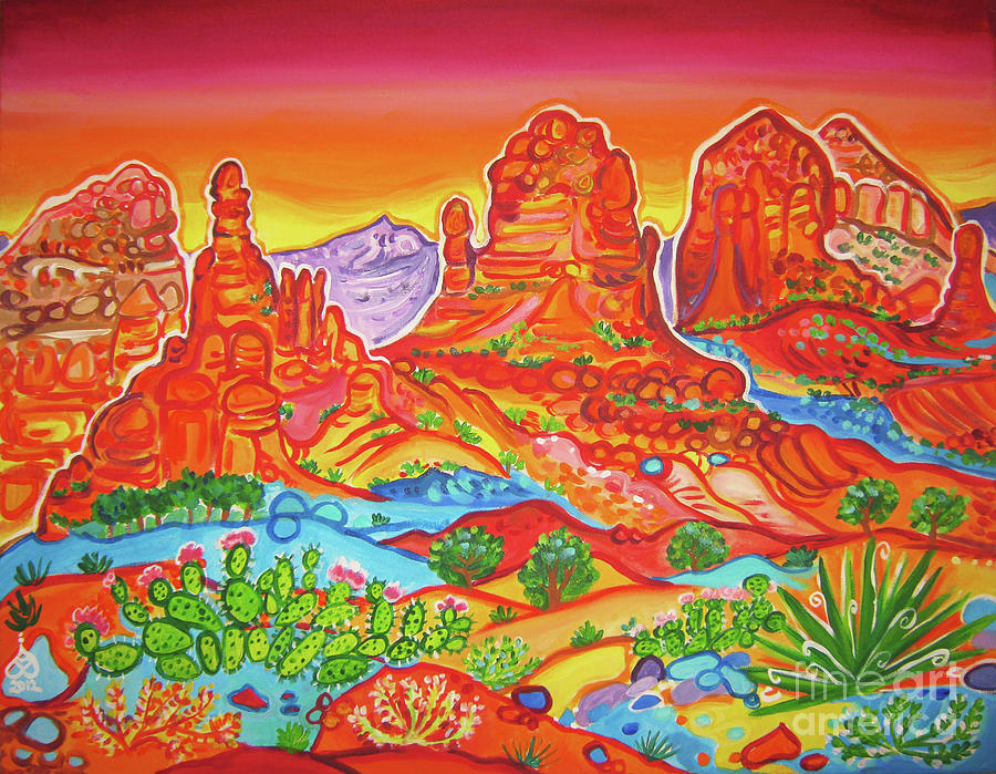 Jordan Trail Viewpoint Painting by Rachel Houseman