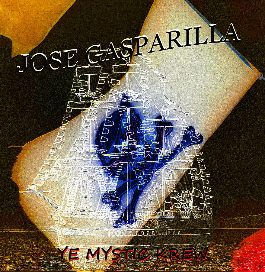 Jose Gasparilla with skull and cross bones Painting by David Lee Thompson