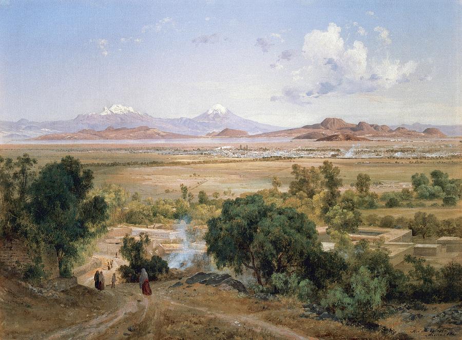Jose Maria Velasco -1840-1912-. el Valle De Mexico -1875-. Painting by Album