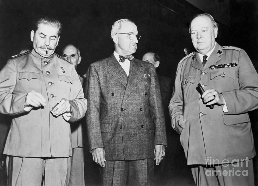 Josef Stalin With Harry S Truman Photograph by Bettmann