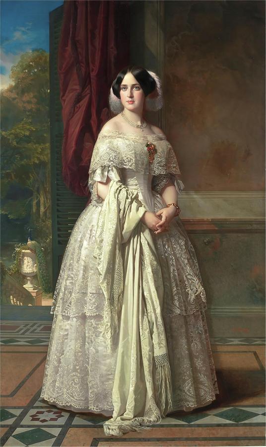 Josefa del Aguila y Ceballos, later Marchioness of Espeja. 1852 -... Painting by Federico de Madrazo y Kuntz