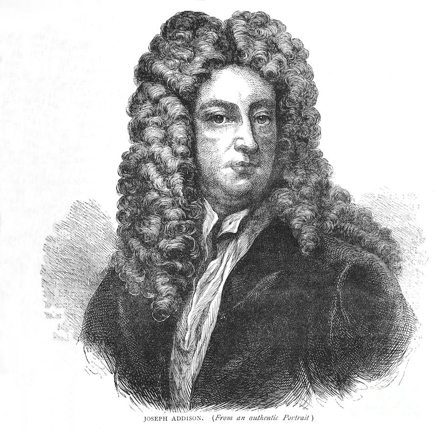 Joseph Addison, English Writer Drawing by Print Collector