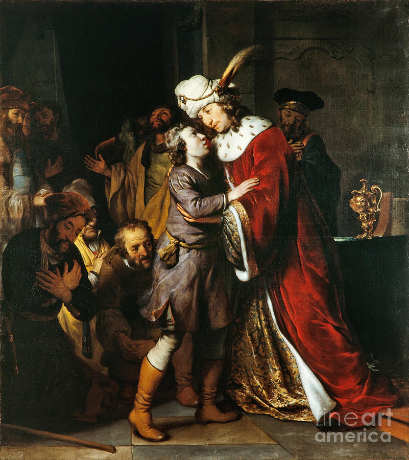 Joseph And His Brothers, 1657 Painting by Gerbrandt Van Den Eeckhout ...