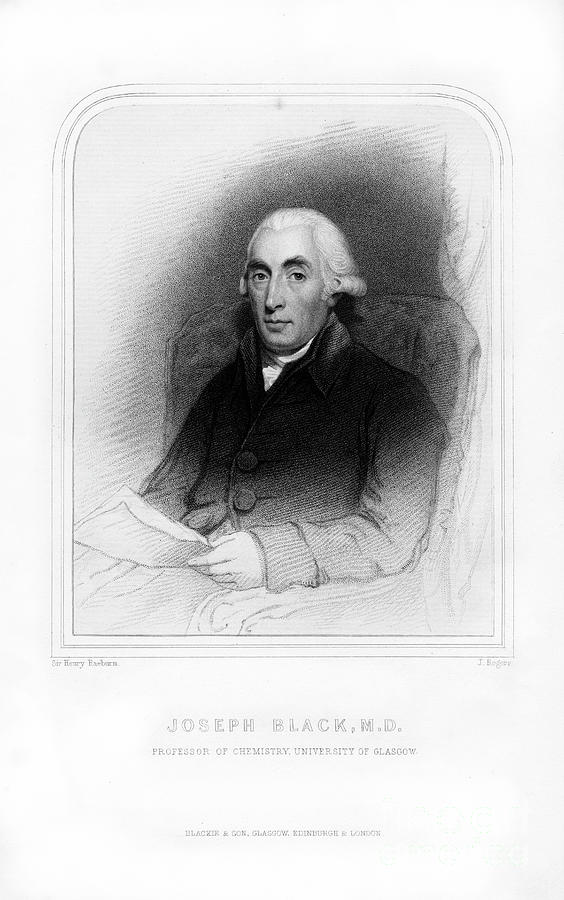 Joseph Black, Scottish Physicist Drawing by Print Collector