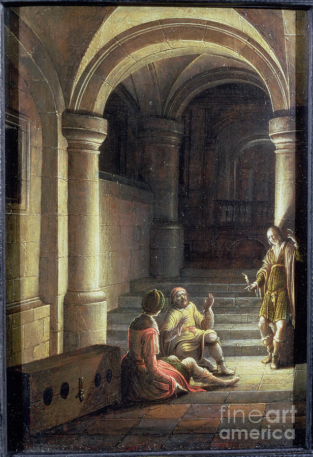 Joseph In Prison Interpreting The Dreams Of The Baker And The Butler, 1624 Painting by Hendrik The Younger Steenwyck