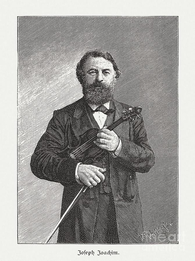 Music Digital Art - Joseph Joachim 1831-1907, Hungarian by Zu 09