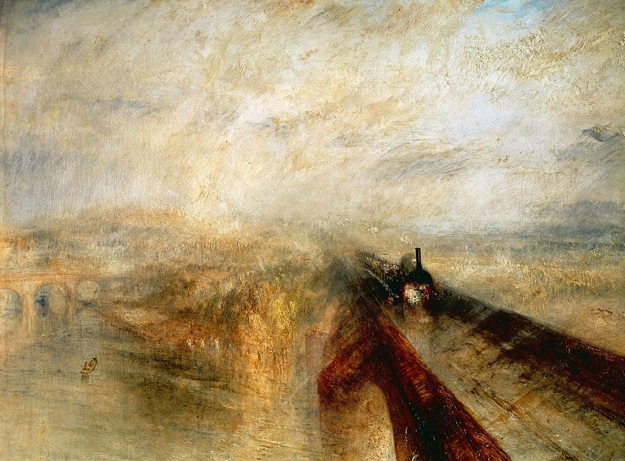 Joseph Mallord William Turner / Rain, Steam and Speed -The Great Western Railway-, 1844. Painting by Joseph Mallord William Turner -1775-1851-