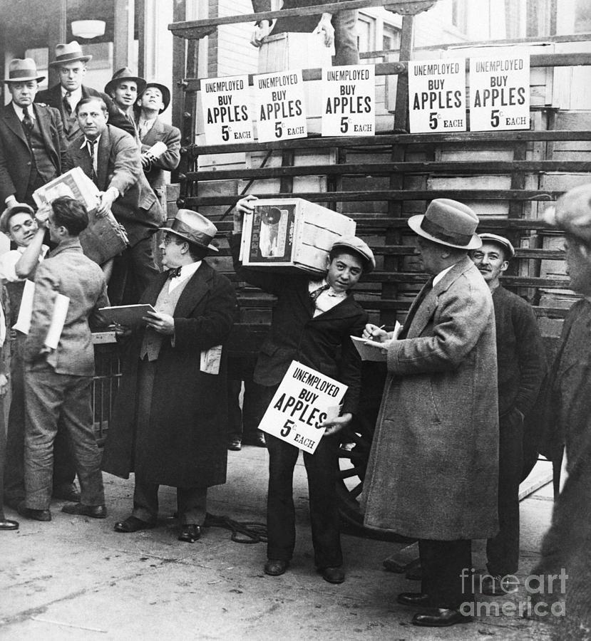 Joseph Sicker With Apple Sellers by Bettmann