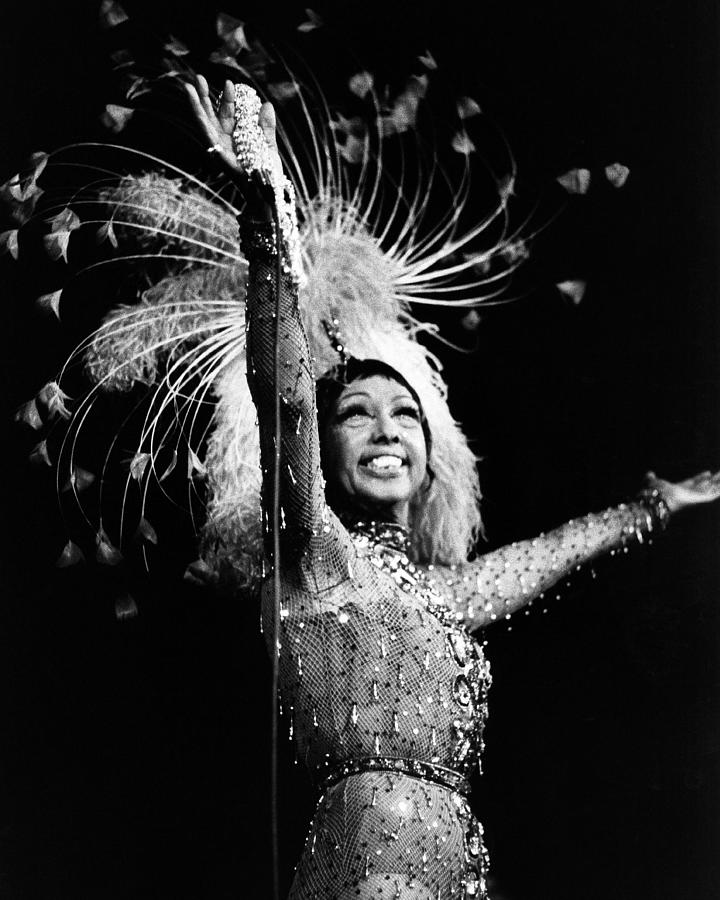 Josephine Baker Performing On Stage Photograph by Globe Photos - Fine ...