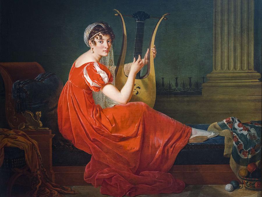 JOSEPHINE BUDAYEVSKAYA by Mme Riviere 1806 Painting by Celestial Images