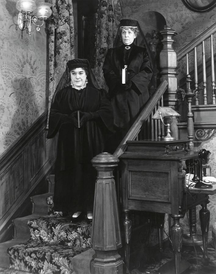 JOSEPHINE HULL and JEAN ADAIR in ARSENIC AND OLD LACE -1944-. Photograph by Album