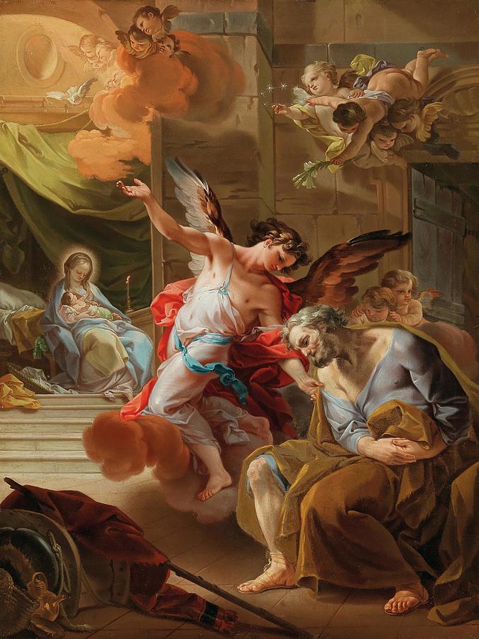 Joseph?s Dream Painting by Corrado Giaquinto | Fine Art America