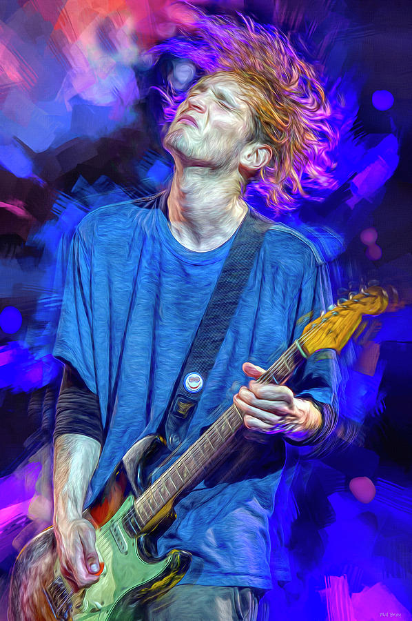 Josh Klinghoffer Red Hot Chili Peppers Mixed Media by Mal Bray