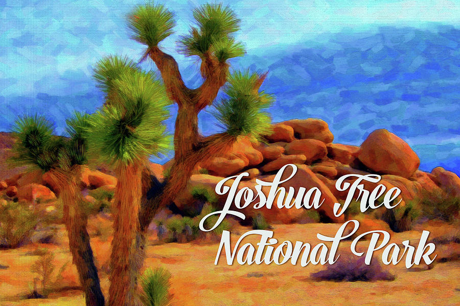 Joshua Tree National Park Digital Art by Chuck Mountain