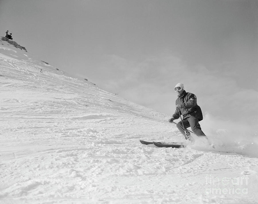 Josl Rieder Skiing Photograph by Bettmann