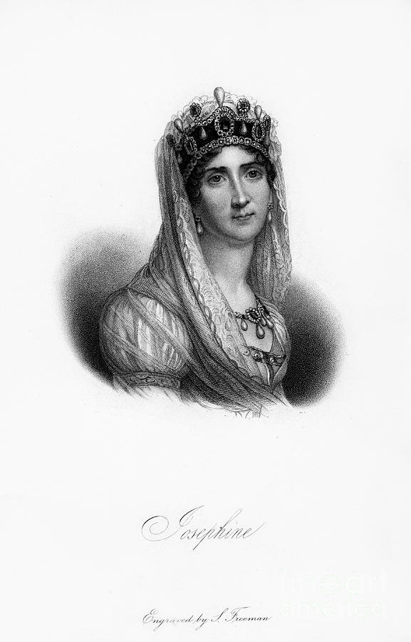 Joséphine De Beauharnais, First Wife Drawing by Print Collector