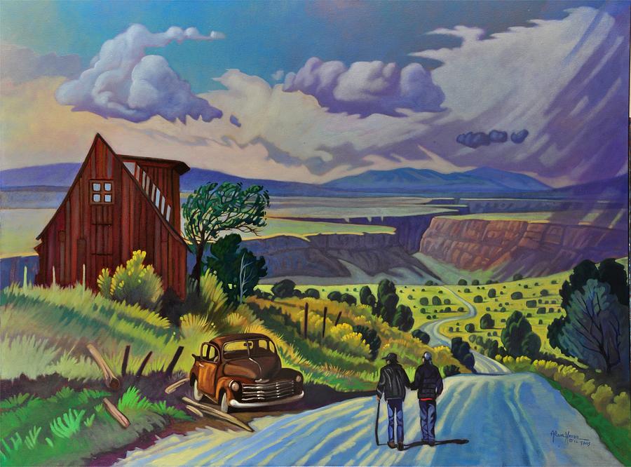 Journey Along the Road to Infinity Painting by Art West