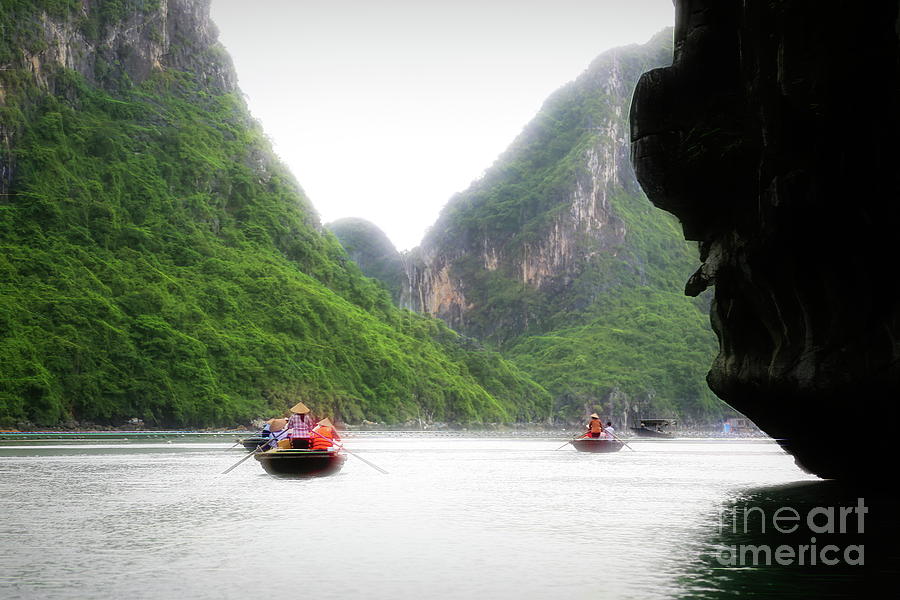 Journey with Me Ha Long Bay Vietnam  Photograph by Chuck Kuhn