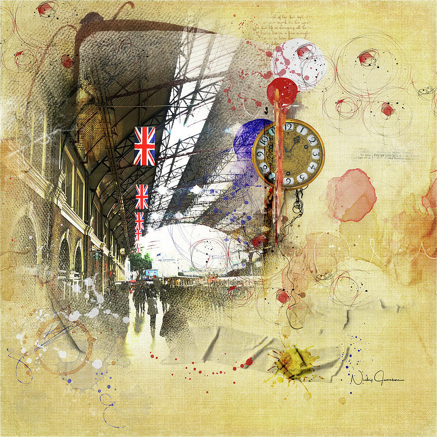 Journeys - Victoria Station Digital Art by Nicky Jameson