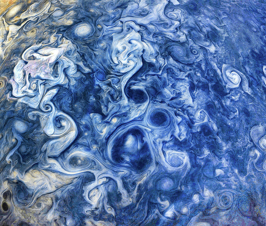 Juno Photograph - Jovian Blues by Eric Glaser