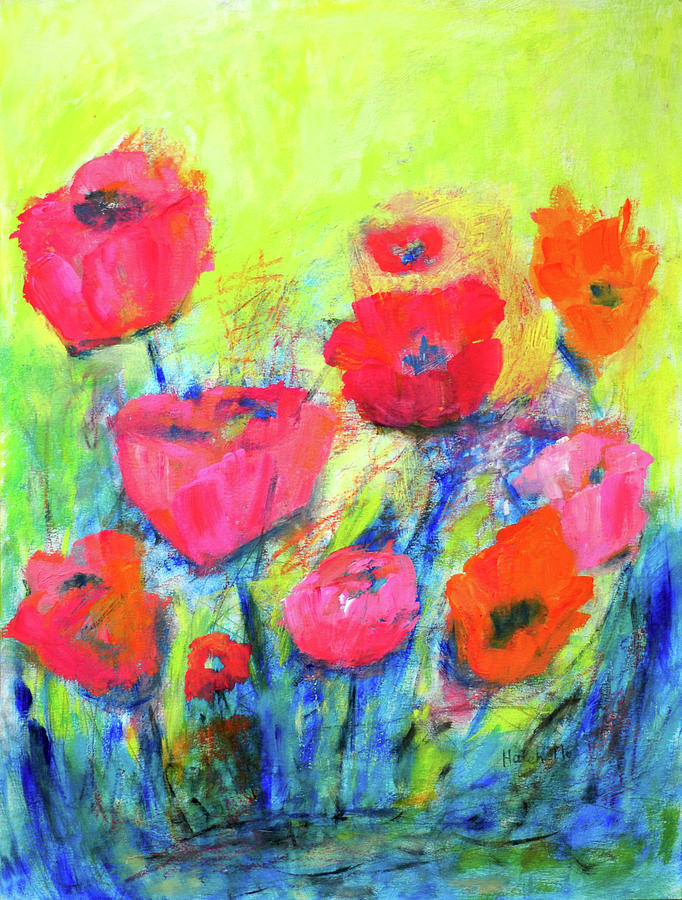 Joy Of Spring Painting by Haleh Mahbod