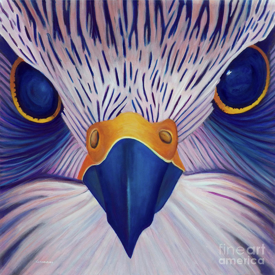 Falcon Painting - Joy Ride by Brian Commerford