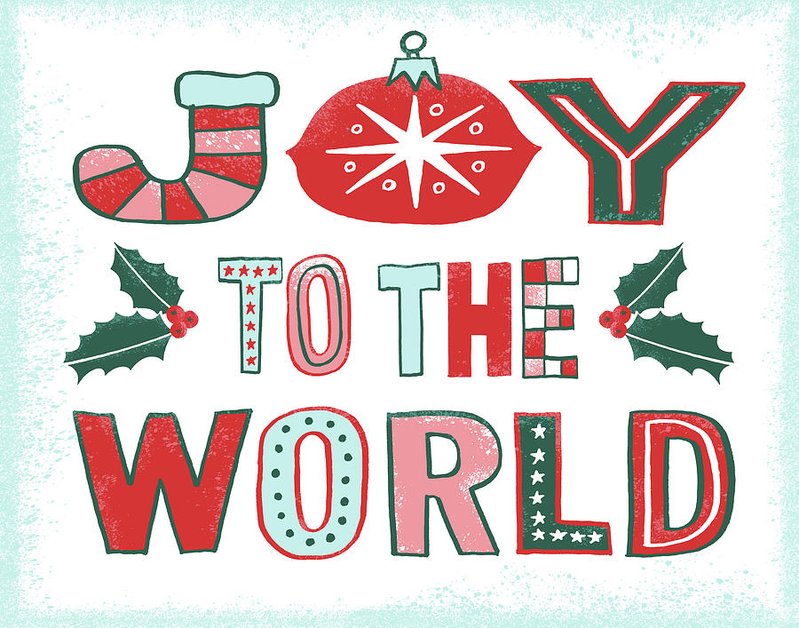 Joy to the World Lettering Painting by Jen Montgomery