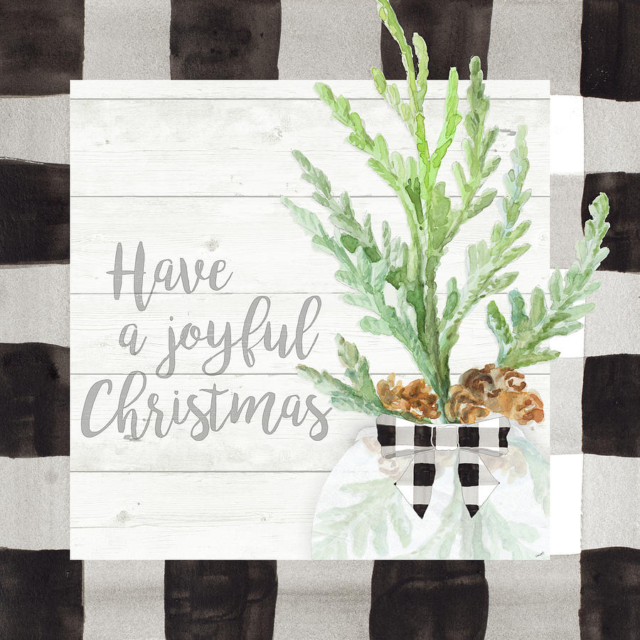 Christmas Mixed Media - Joyful Christmas by Lanie Loreth