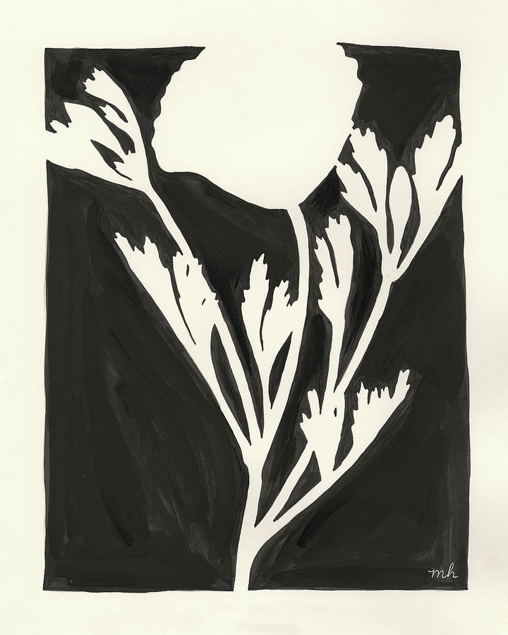 Joyful Spring II Black Painting by Moira Hershey