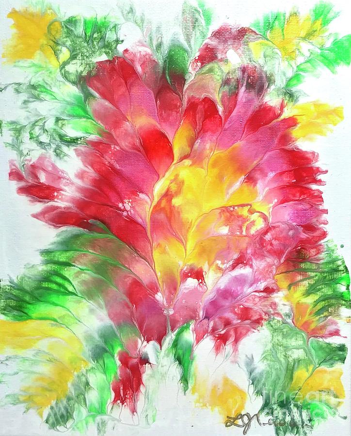 Joyous Bloom Painting by Linda Gustafson-Newlin