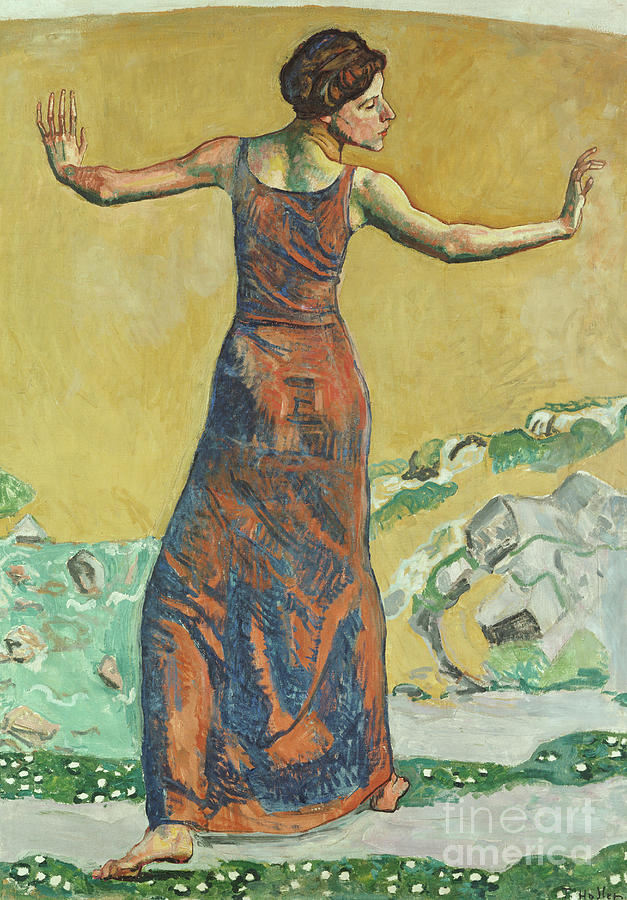 Joyous Woman, 1911 Painting by Ferdinand Hodler
