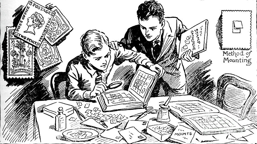 Joys Of Stamp Collecting, 1937 Drawing by Print Collector