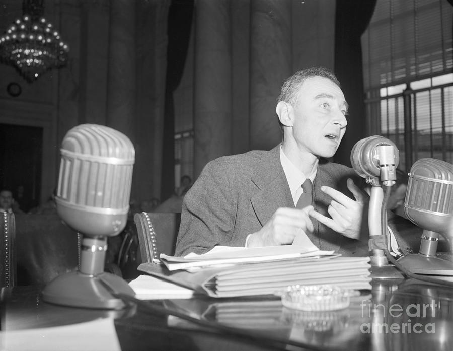 J.robert Oppenheimer Testifying Photograph by Bettmann