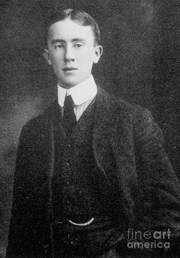 Jrr Tolkien, 1911, Black And White Photo Photograph by Unknown