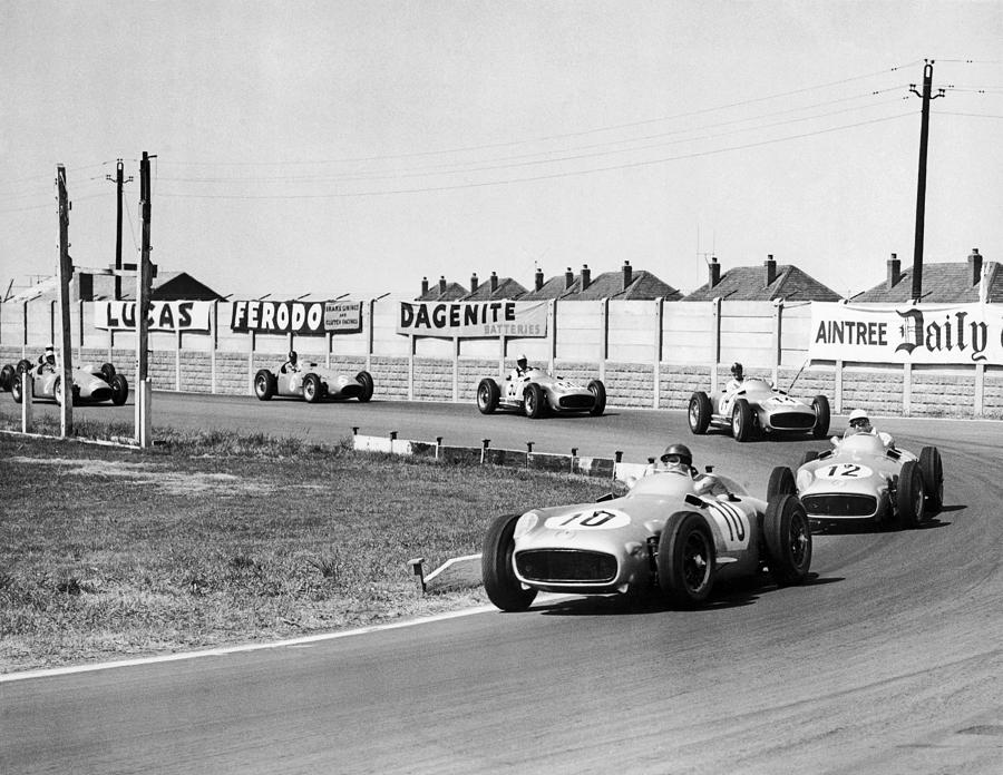 Stirling Photograph - Juan Fangio And Stirling Moss On The by Keystone-france