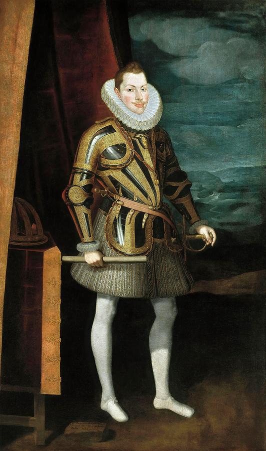 Juan Pantoja de la Cruz / Philip III of Spain, 1606, Spanish School. Painting by Juan Pantoja de la Cruz -1554-1608-