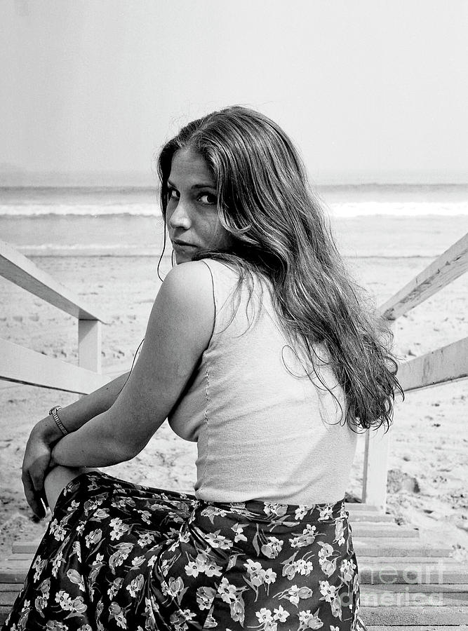 Juanita - At Santa Monica Beach - Study II Photograph by Doc Braham