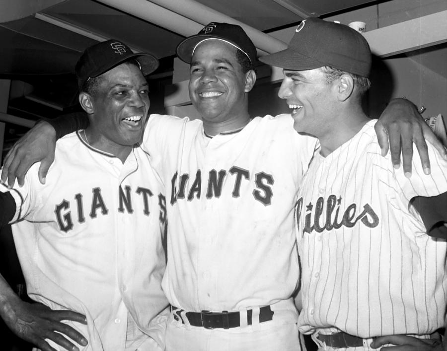 Jubilant Nlers L-to-r Giants Willie Photograph by New York Daily News Archive Jubilant Nlers L-to-r Giants Willie Photograph by New York Daily News Archive