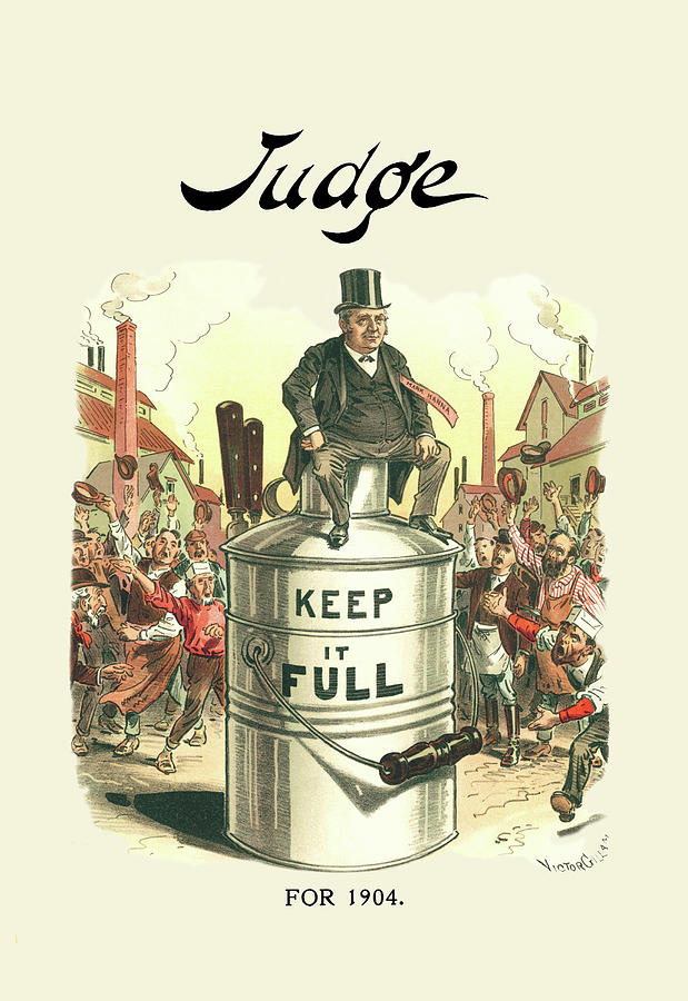 Judge: Keep It Full for 1904 Painting by Victor Gillam