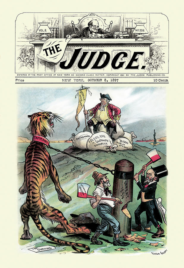 Tiger Painting - Judge: Stand-Off by Victor Gillam