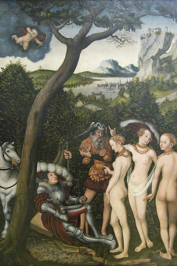 Judgment of Paris Painting by Lucas Cranach the Elder